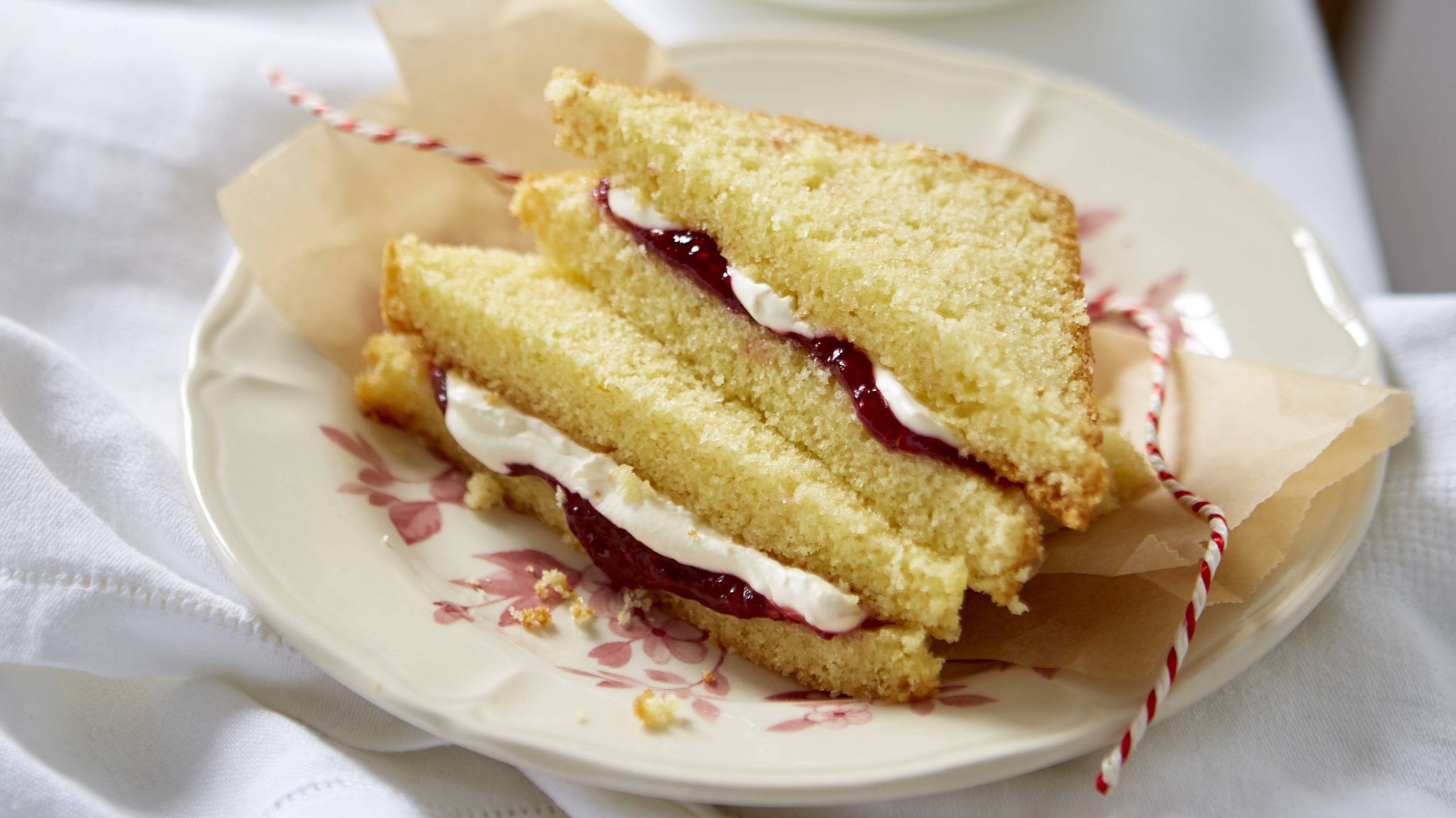 Cream jam sandwich