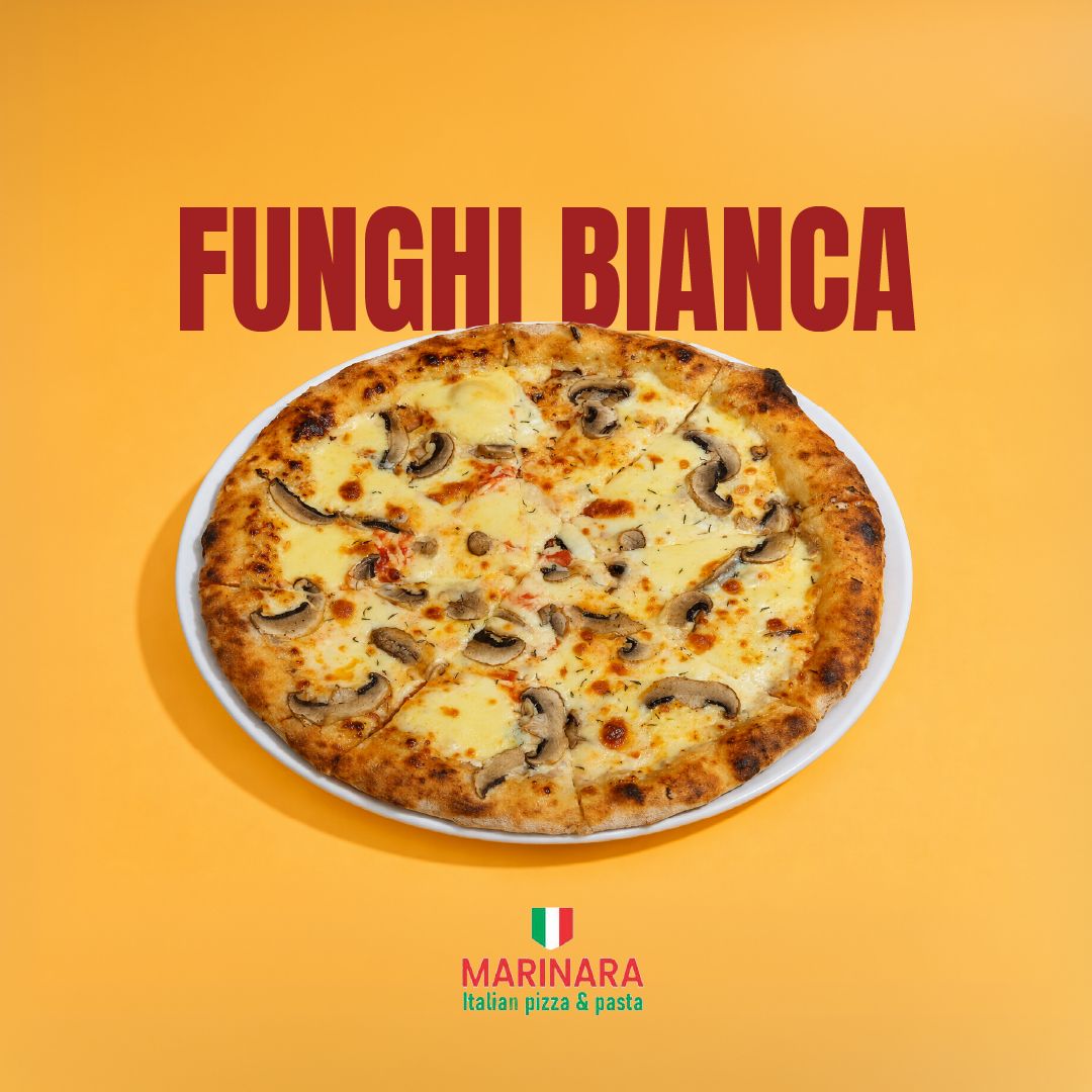 Funghi Bianca Pizza Large