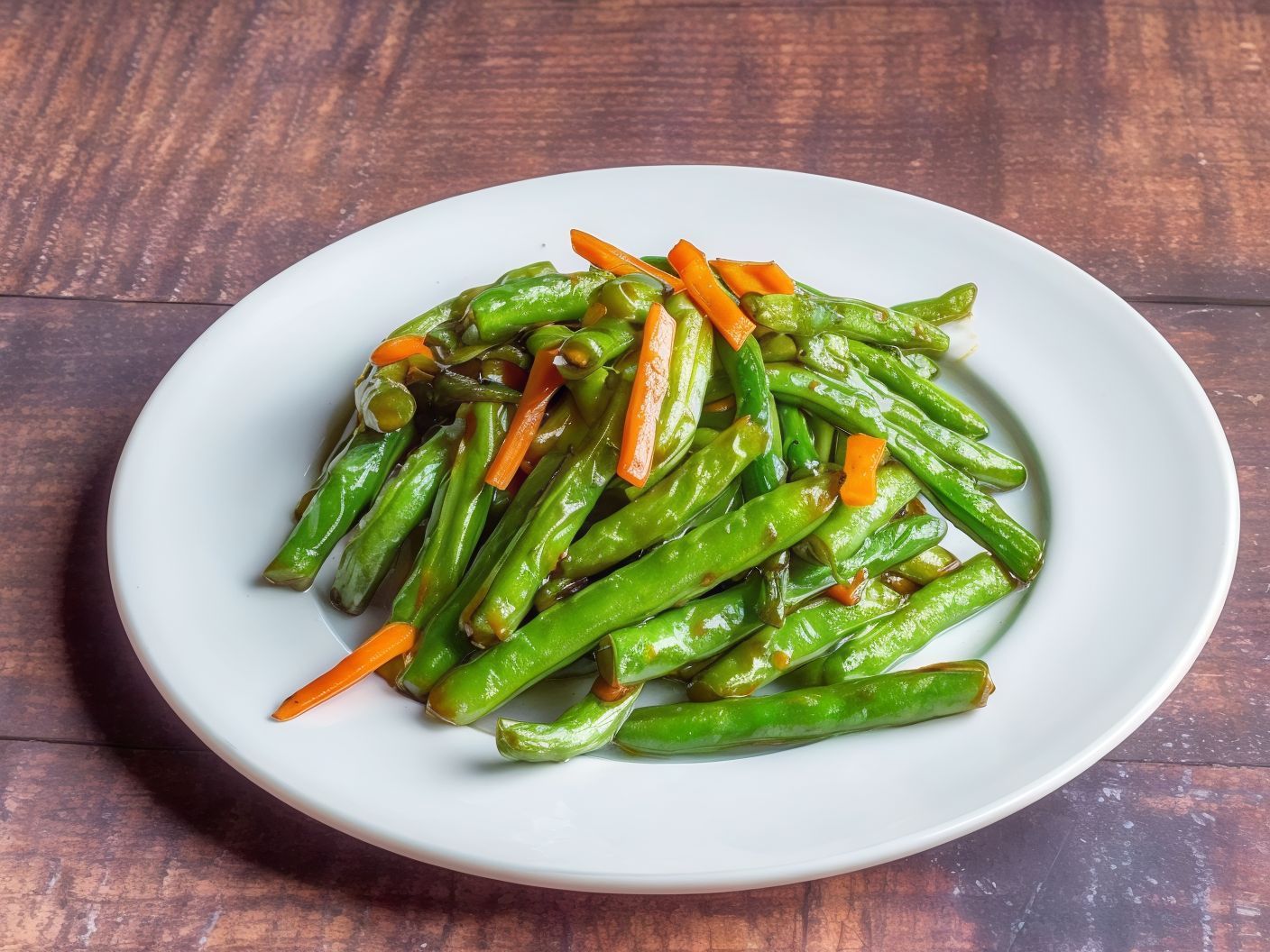 V10- Fried String Beans in Garlic Sauce