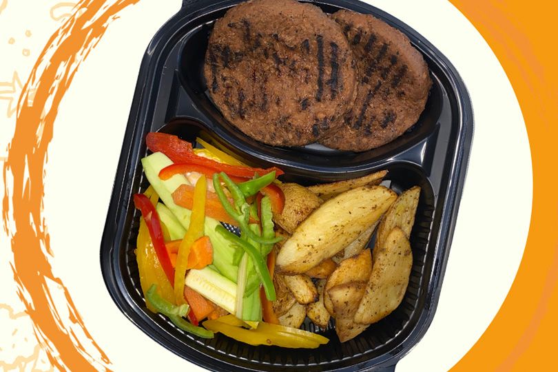 Vegetarian Burger Meal