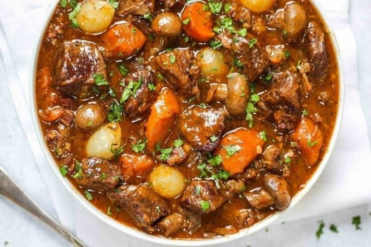 Mixed vegetable tagine with meat