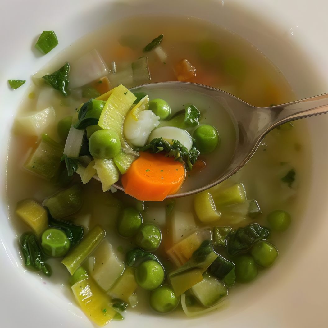 شوربة خضروات نباتي