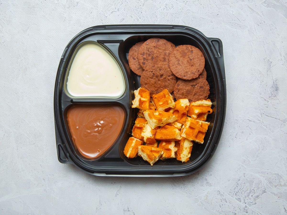 Waffle And Cookies Mix Bites
