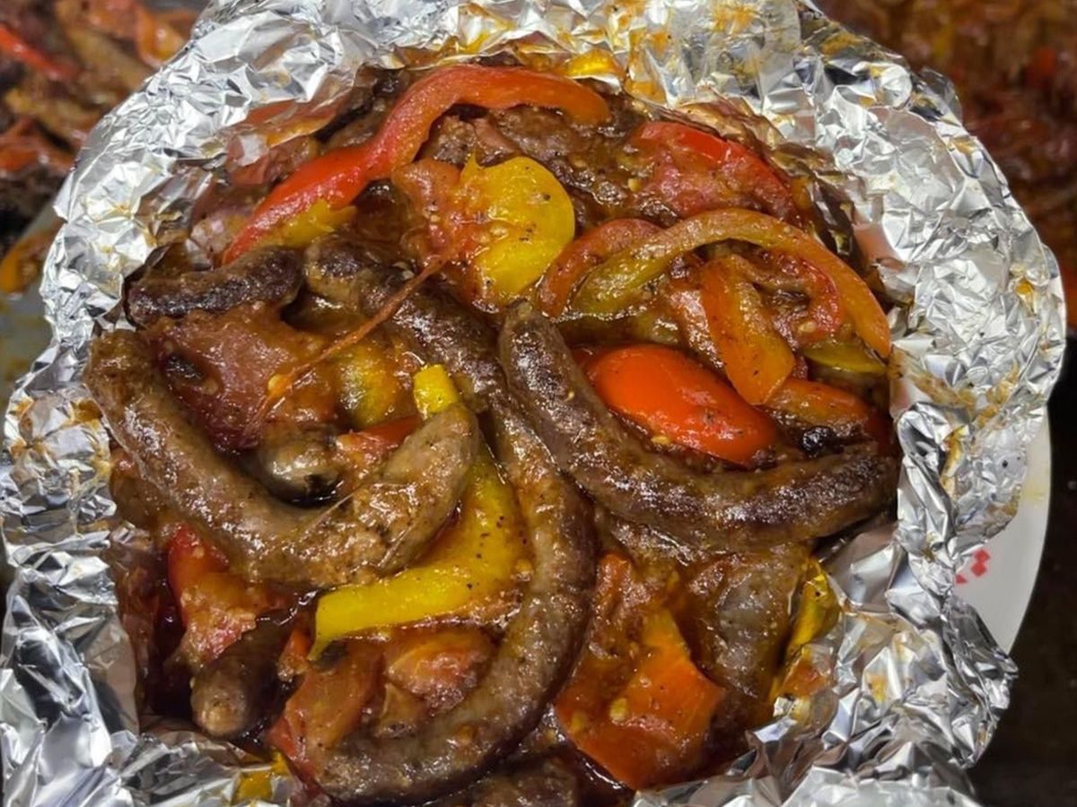 Cairo Sausage Wrap with Onion