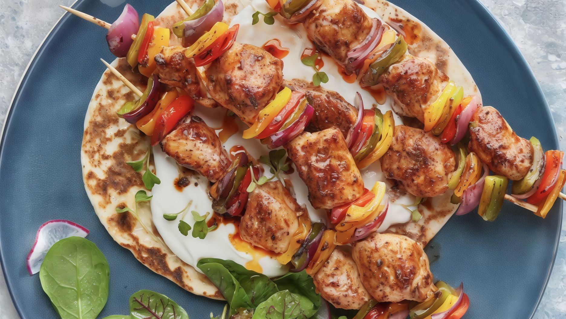 War2et Shish Tawook With Mixture And Mozzarella Cheese