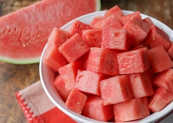 Watermelon with mint