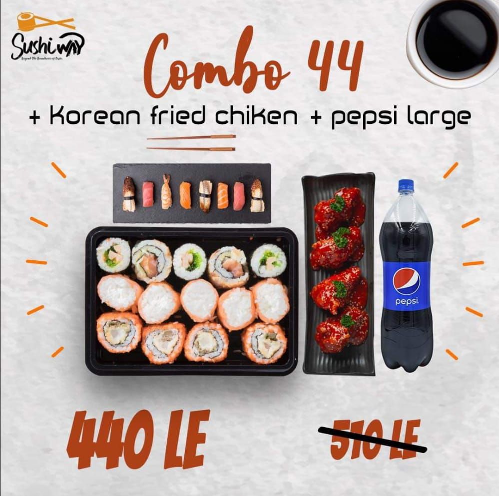 Combo 44 Pieces with Korean Fried Chicken Offer