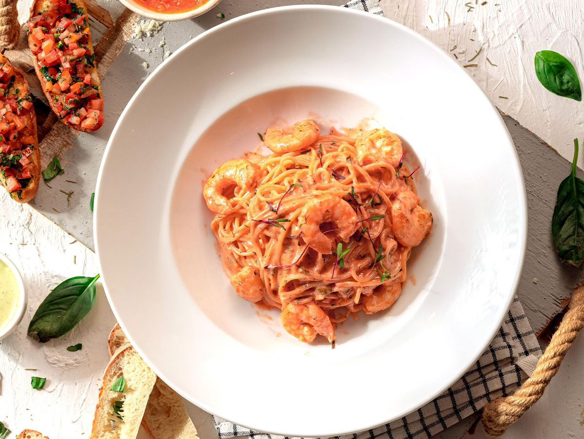 Rosatella With Shrimp