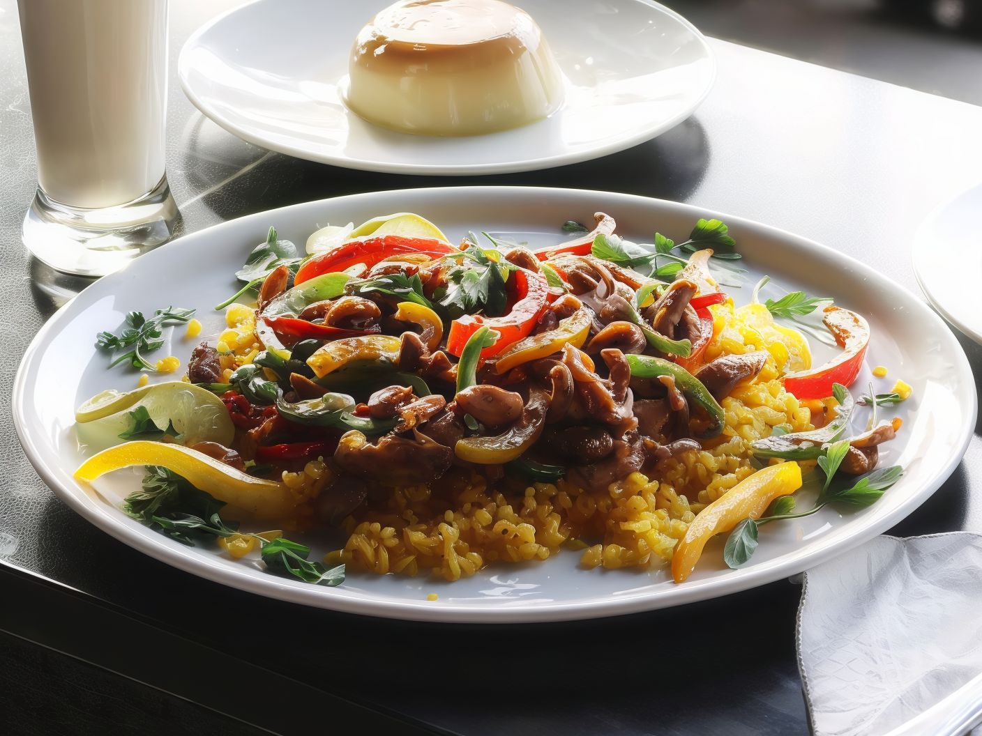 Piccata With Mushroom Platter