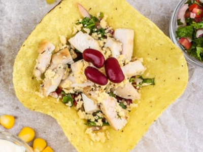 Nachos Bowl Grilled Chicken Slices