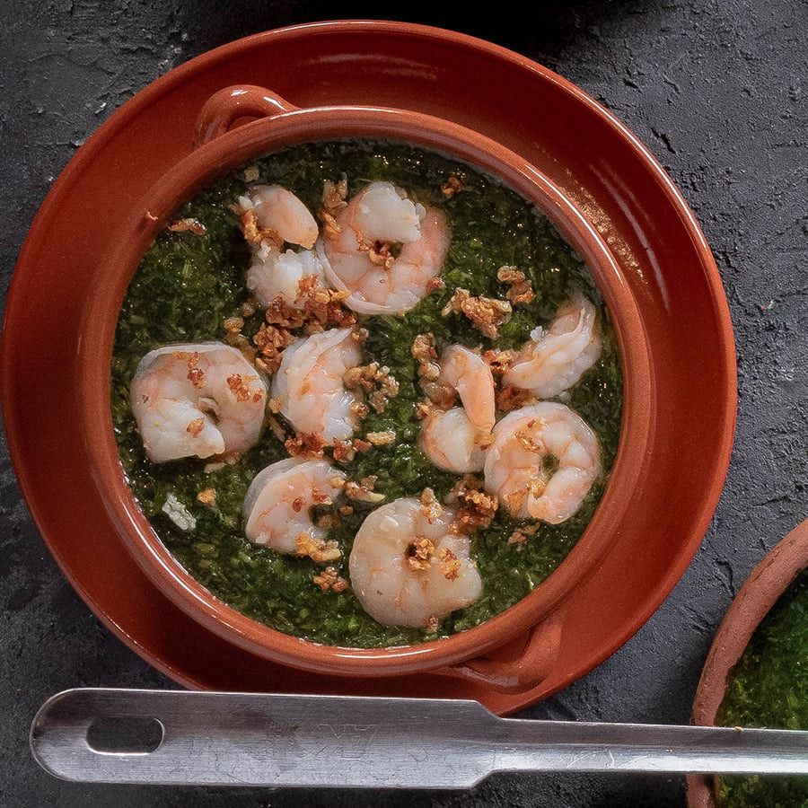 Molokhia With Shrimp