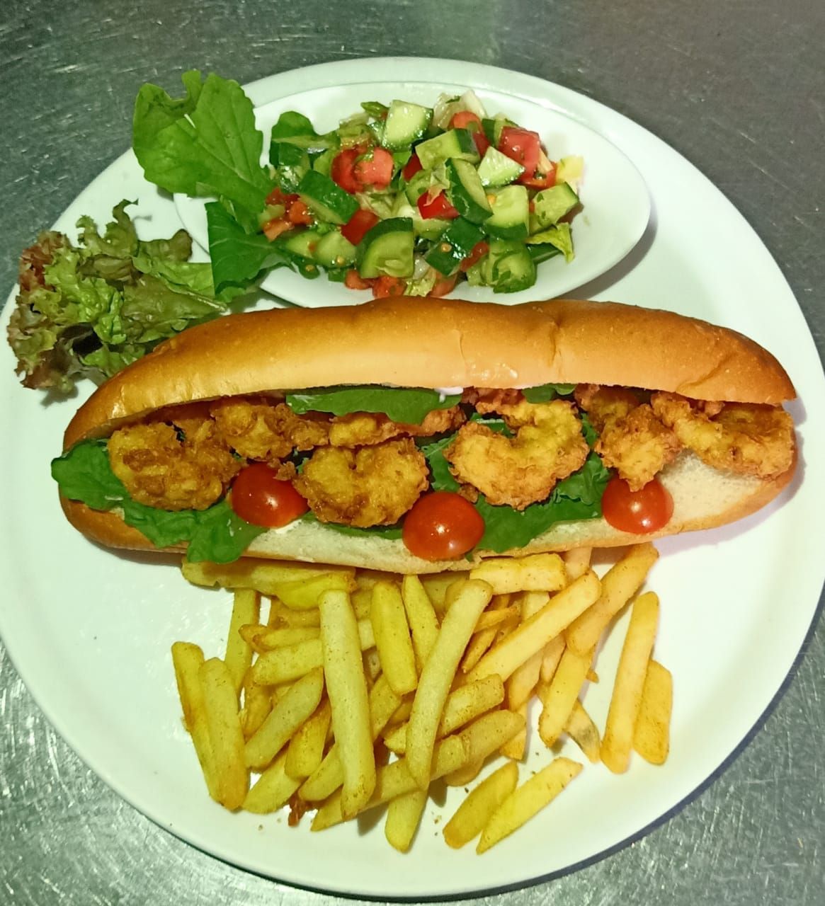 Shrimp sandwich