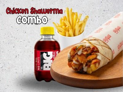 Chicken shawerma sandwich Combo