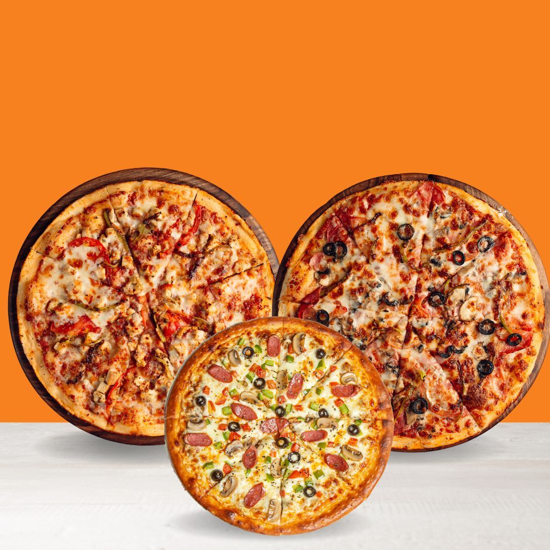 2 Large Pizzas And 1 Medium Margherita Pizza Offer