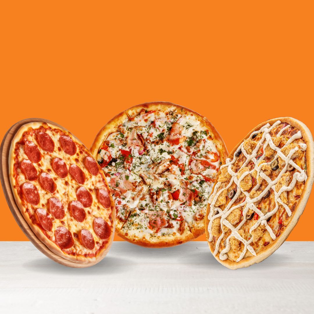 3 Medium Pizzas Offer