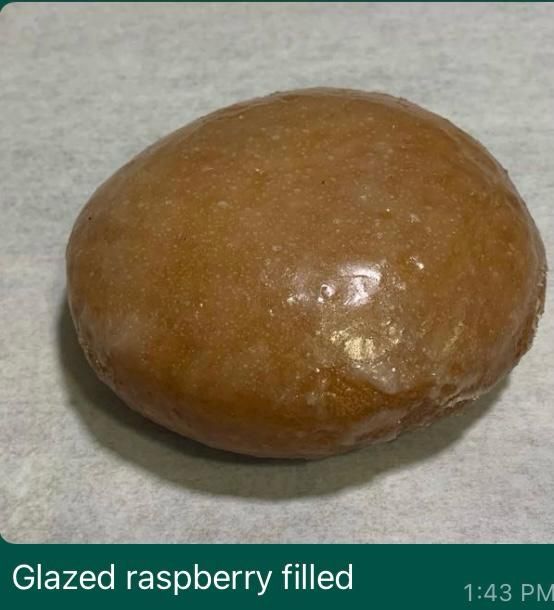 Glazed Blueberry Filled Donut