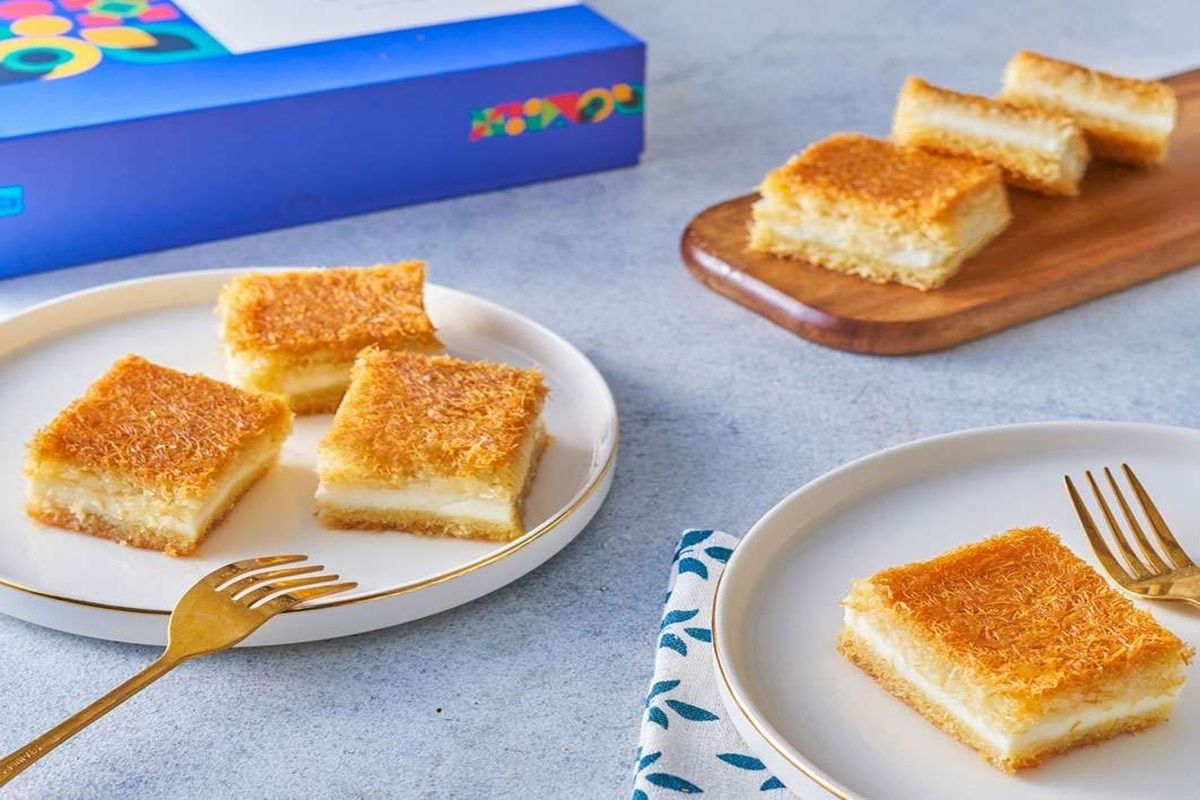 Kunafa with cream