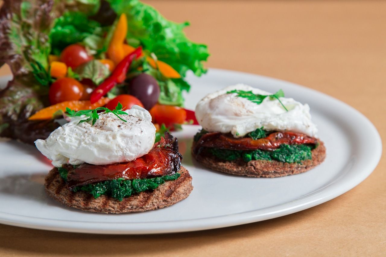 Poached eggs