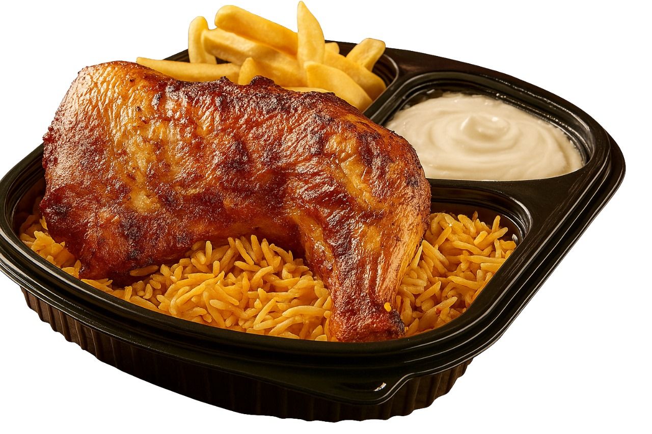 a quarter grilled chicken
