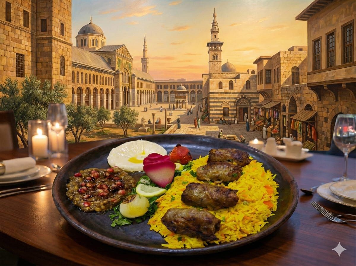 Grilled Tarab Meal On Charcoal