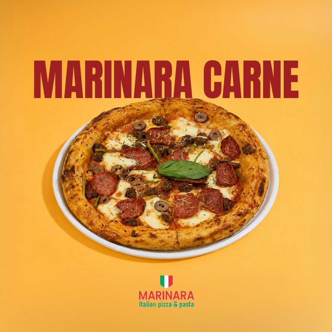Marinara Carne Pizza Large