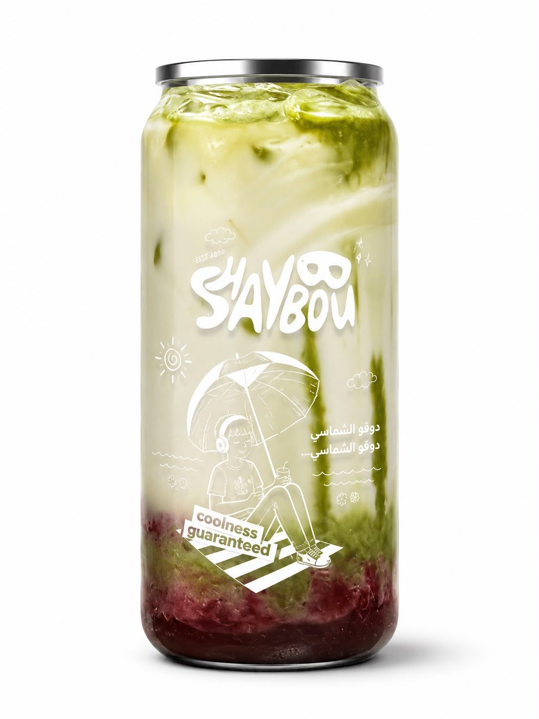 Cherry coco matcha