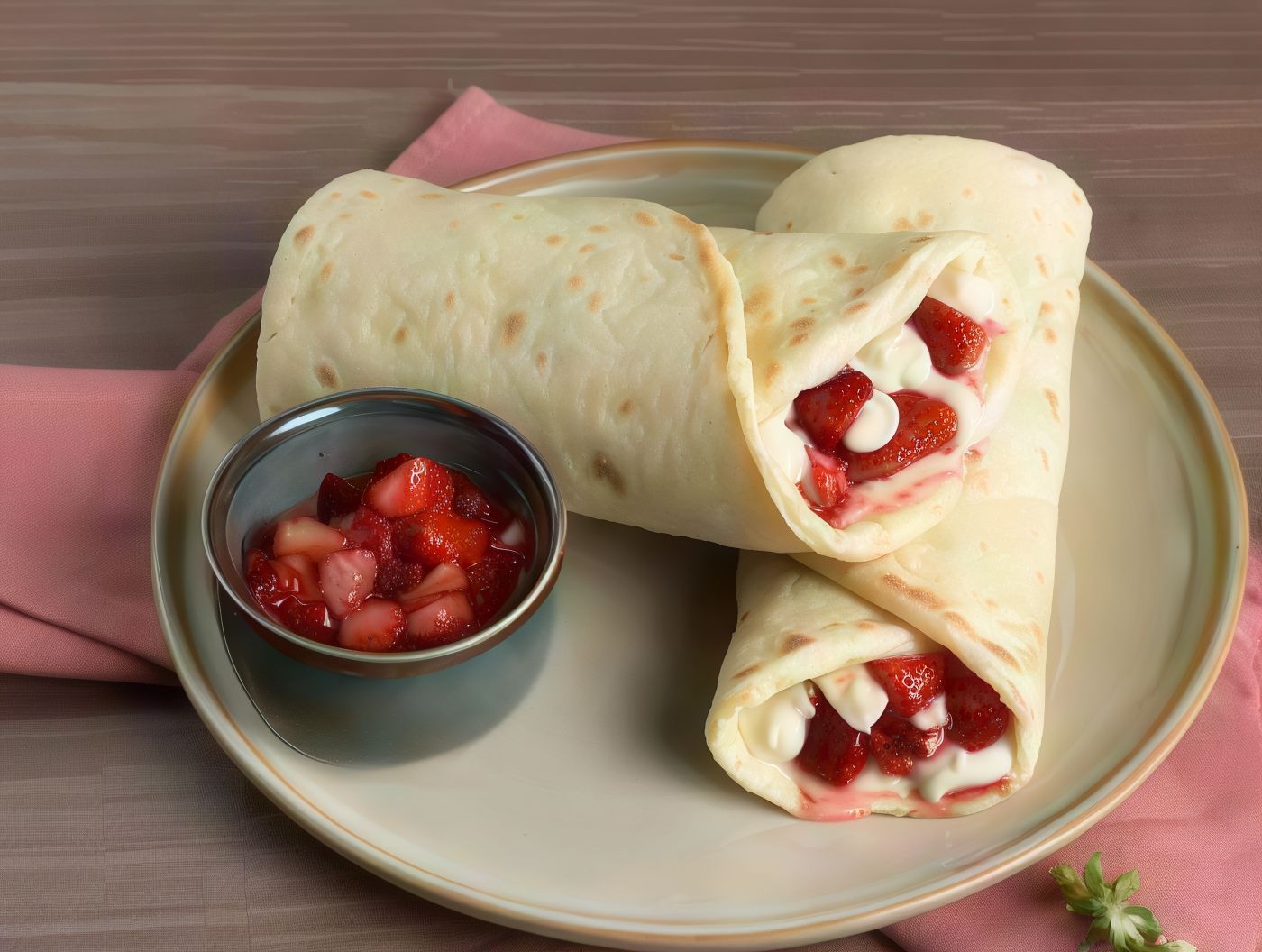 Paratha White Chocolate Strawberry