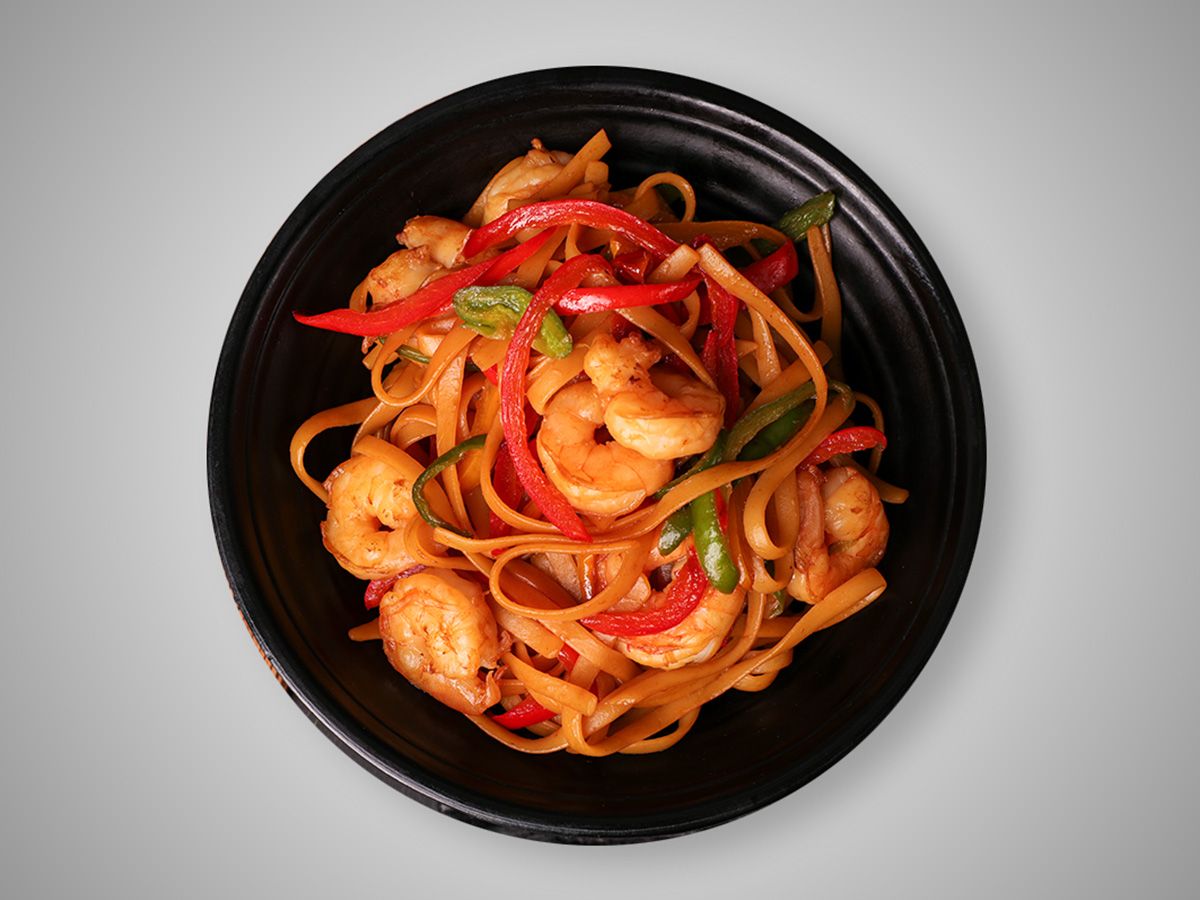 Yaki Udon with Shrimp