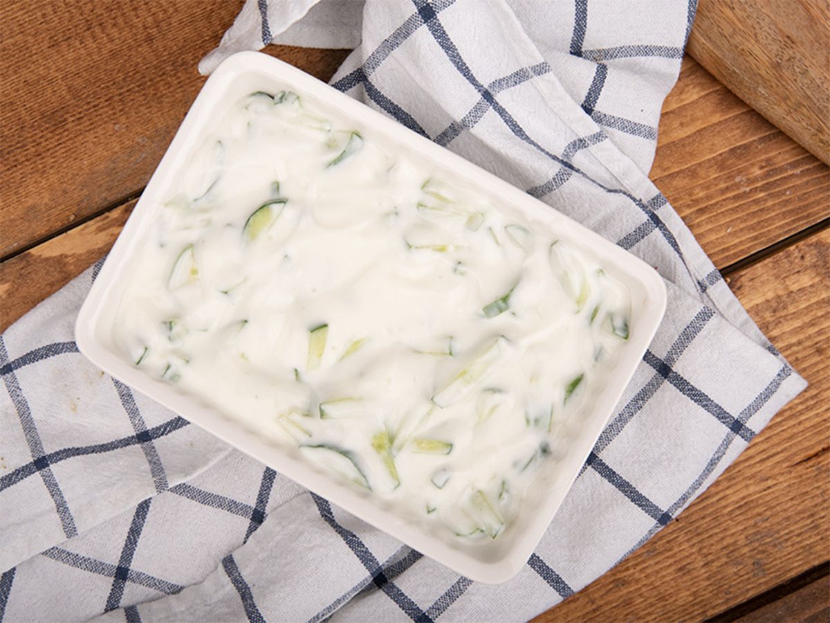 Cucumber yogurt salad