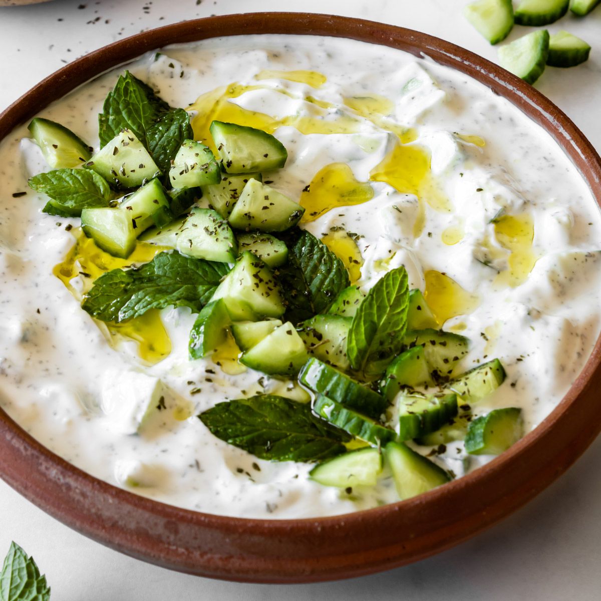 Yogurt With Cucumbers Tzatziki Salad