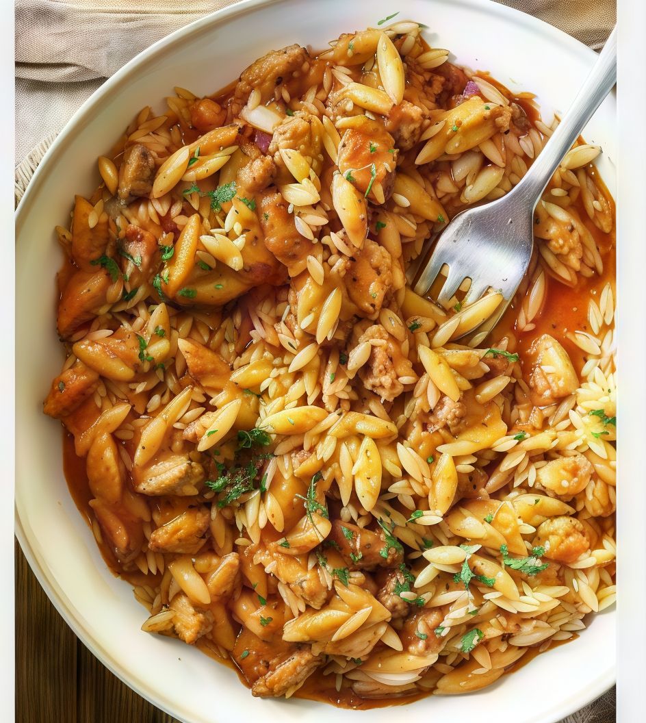 Orzo Casserole With Meat
