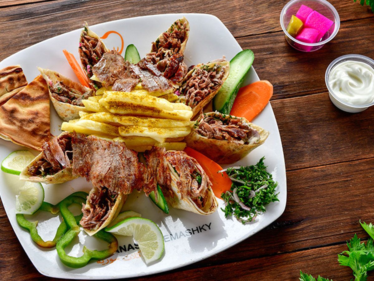 Arabian Meat Shawerma Sandwich