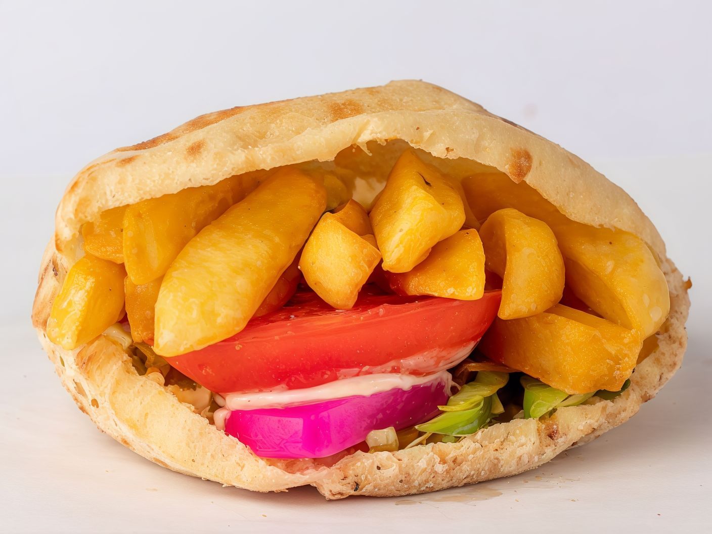 Ketchup And Mayonnaise Fingers Baladi Sandwich