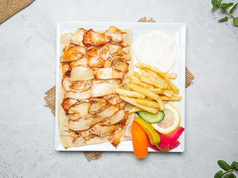 Sliced Chicken Shawerma Meal