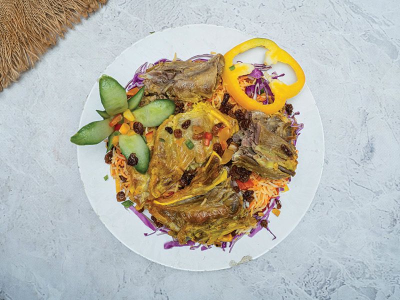 Lamb Meat Biryani Nafr