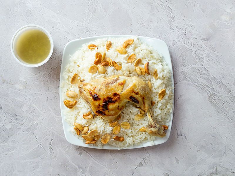 Quarter Chicken Fatteh - Thighs