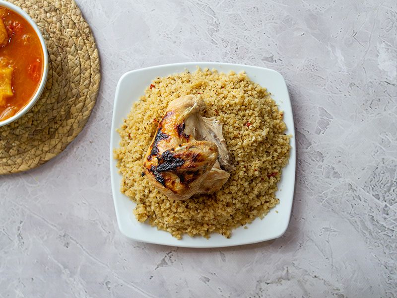 Quarter Chicken Maftoul Breast