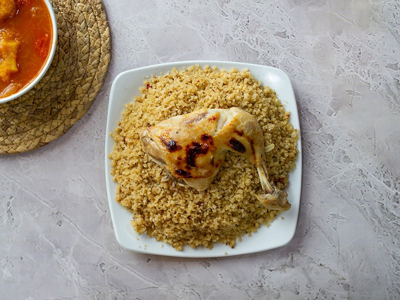 Quarter Chicken Maftoul Thigh