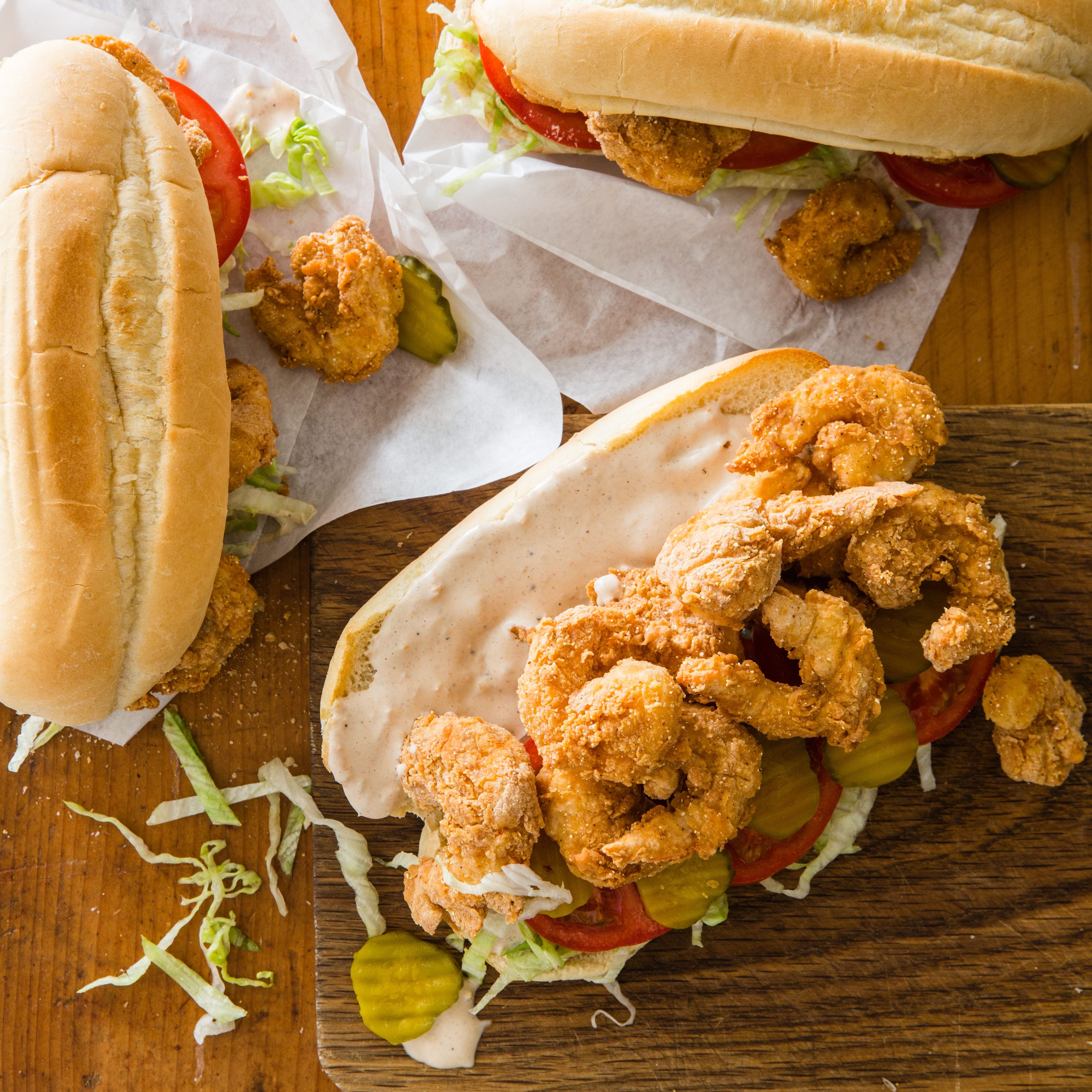 Crunchy Country Shrimp Sandwich