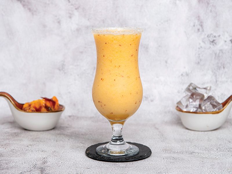 Peach milkshake