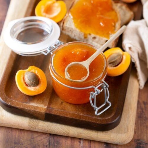 Apricot jam sandwich