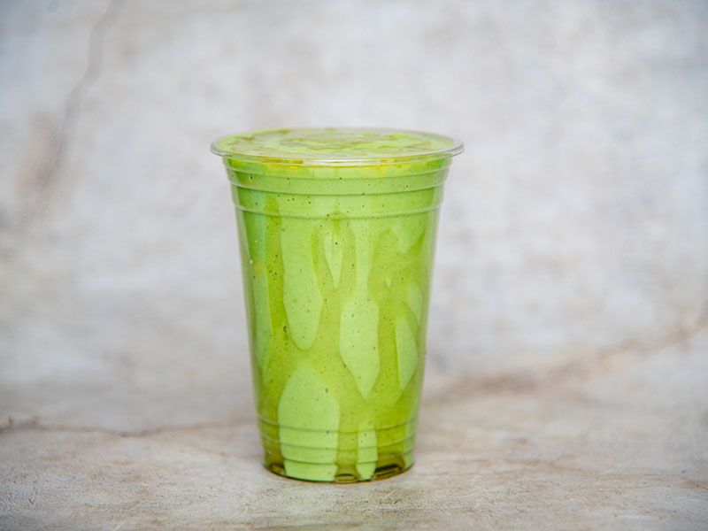 Avocado juice with yogurt and honey