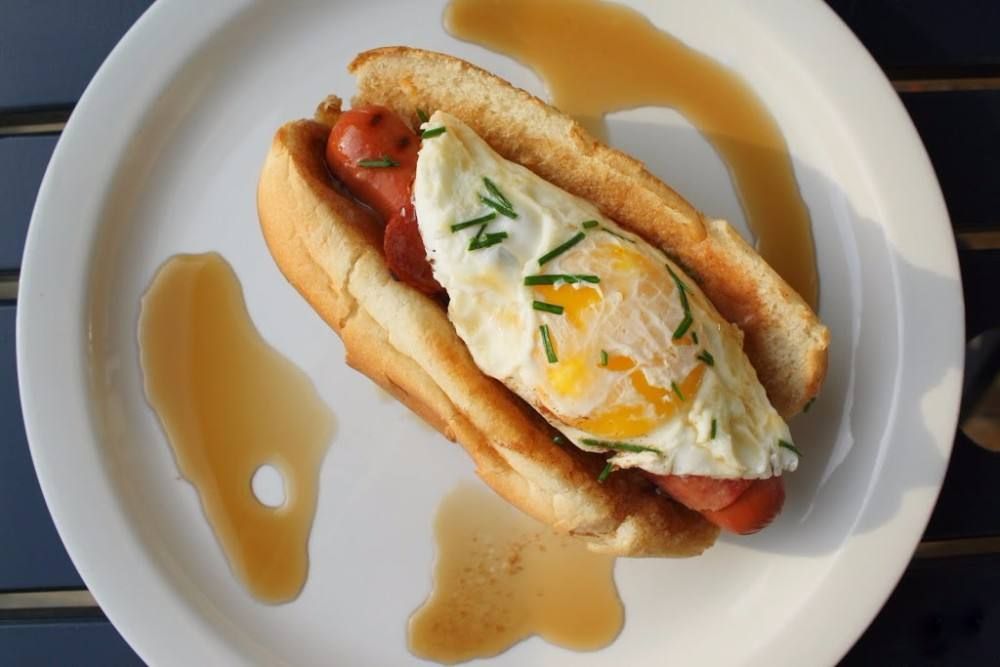 Egg Sausage Sandwich