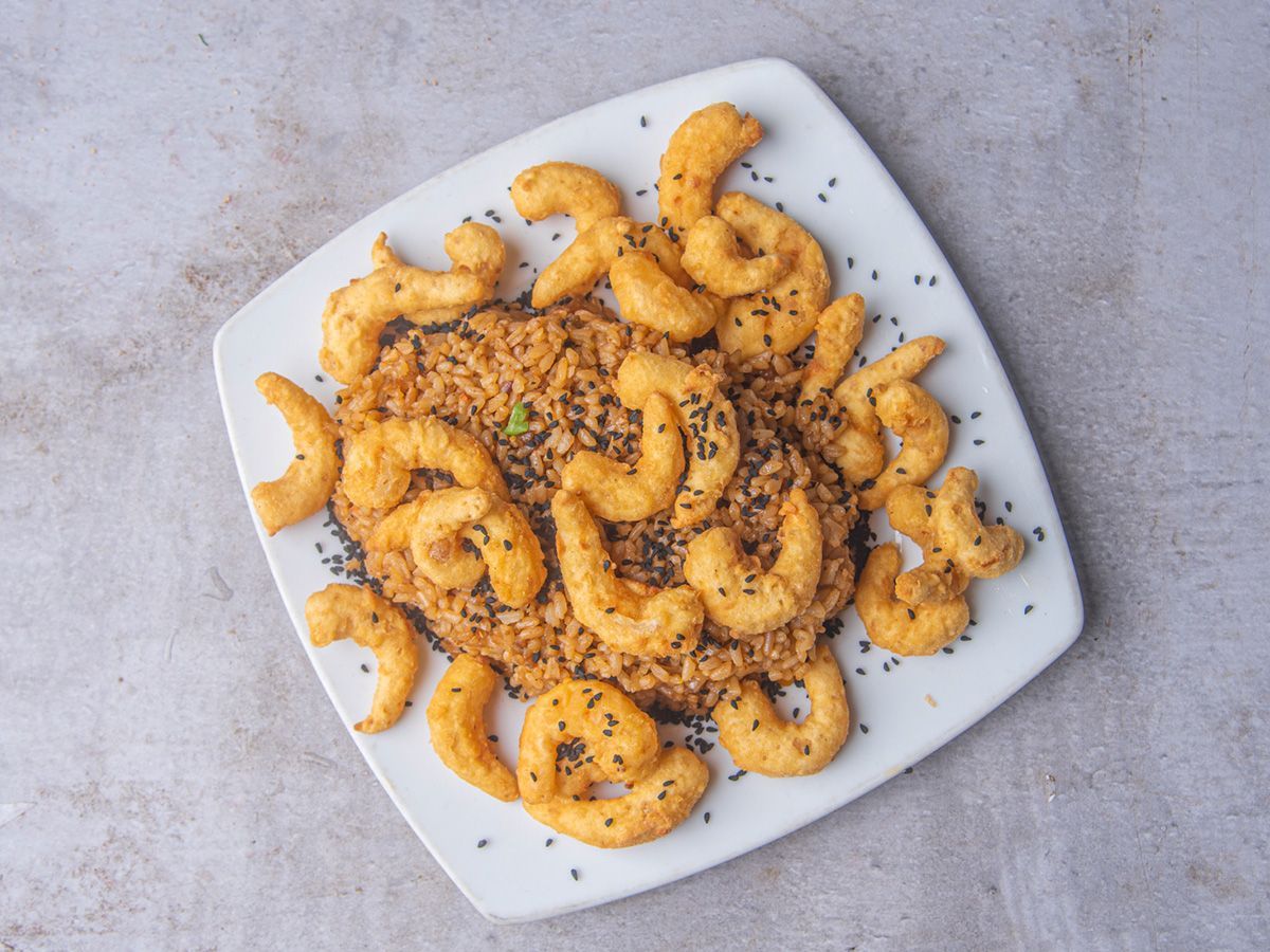 Rice With Fried Shrimp Large