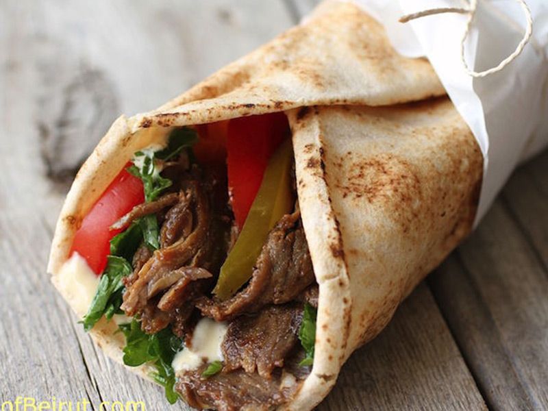 Meat Shawerma Sandwich