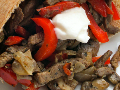 Fajita Mushroom Sandwich