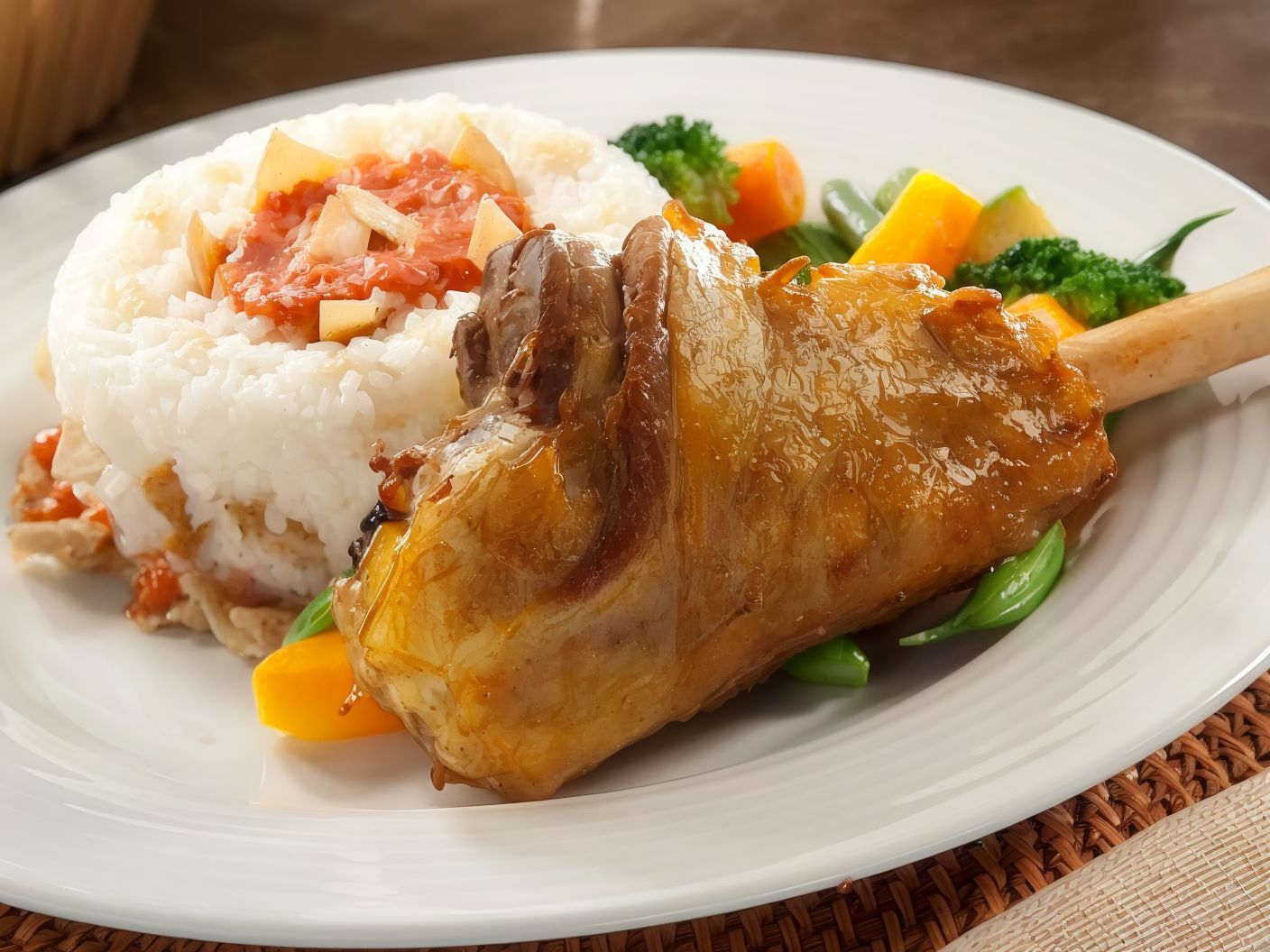 Lamb shank dish