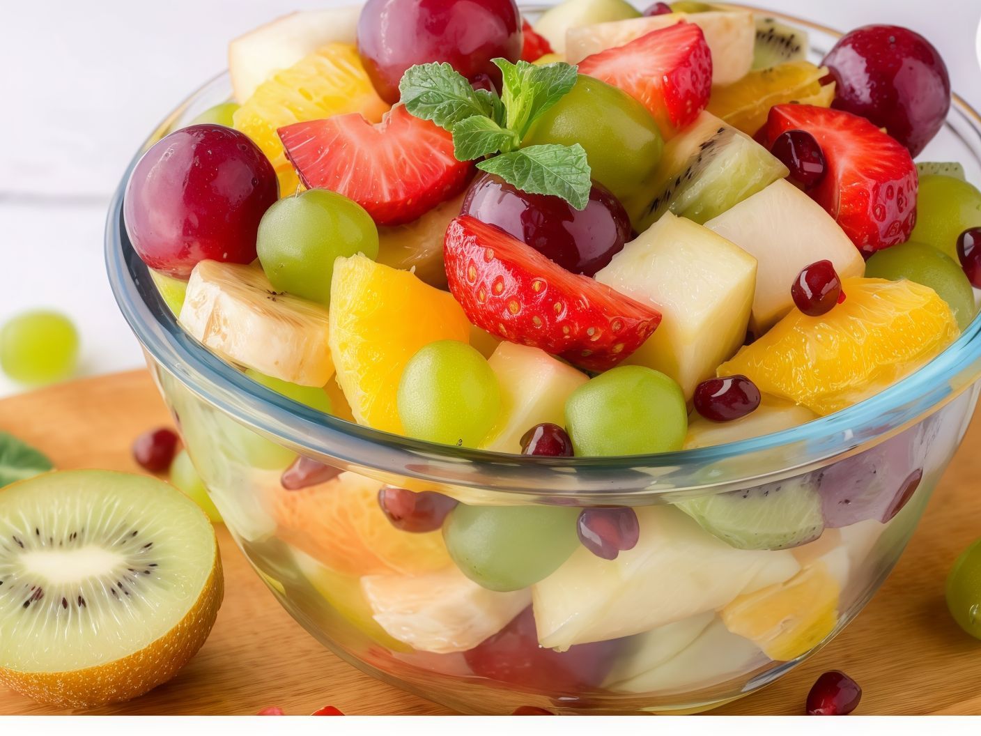 Fruit platter without juice