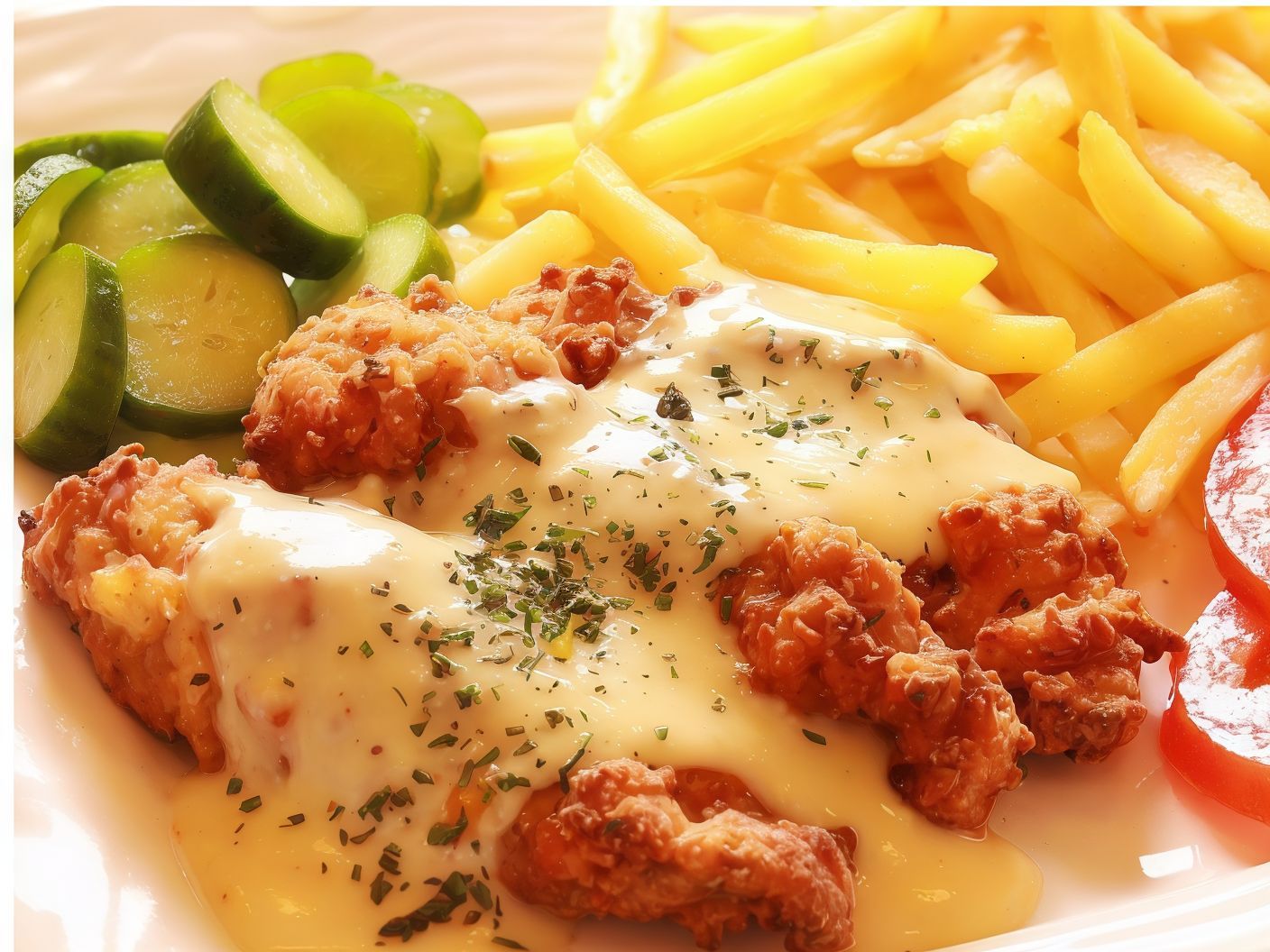 Cheese Potatoes With Strips