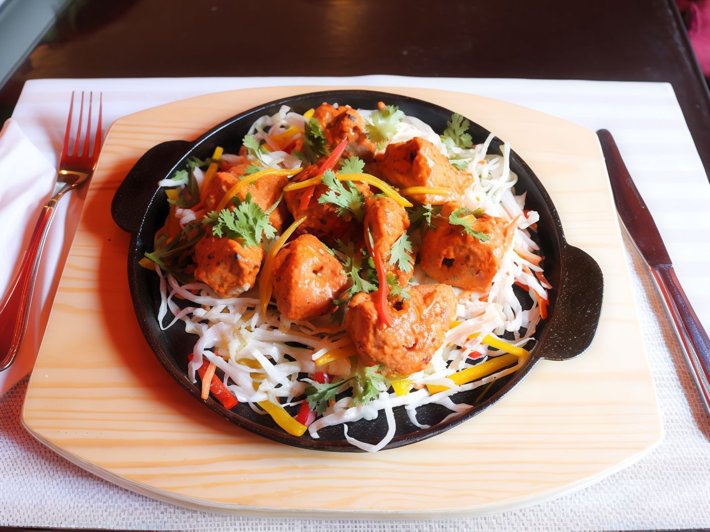 Indian Chicken Tikka Platter